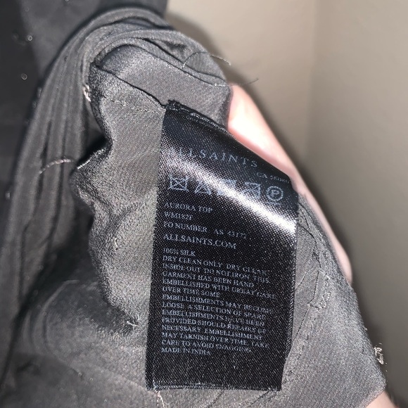 All Saints gray aurora top - Picture 5 of 5